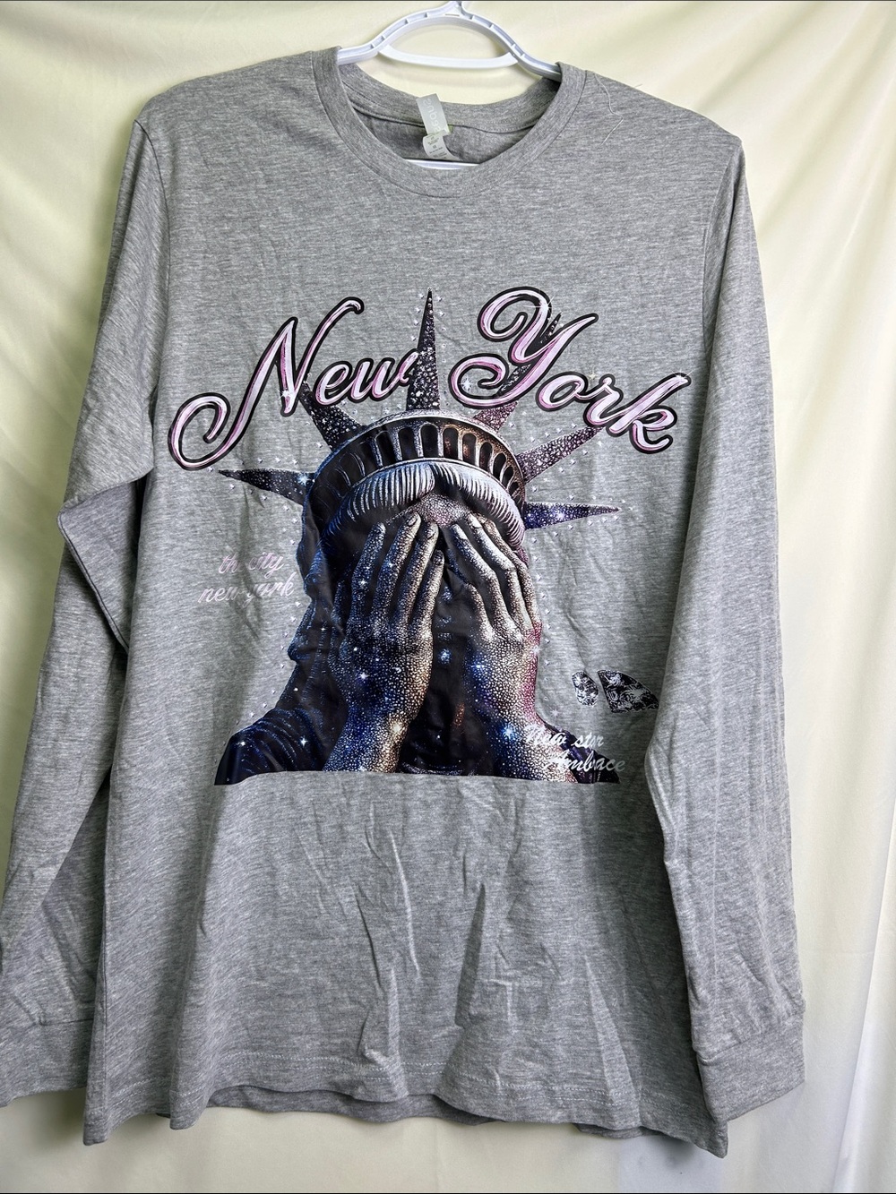 Crying Liberty with Stars Embrace